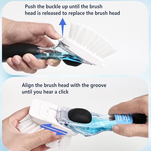 Dish Brush Refill Head 4 Pack Compatible with OXO Dish Brush Head - Image 5