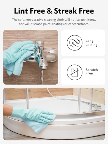 Fantasticlean Microfiber Cleaning Cloth Roll- 40 Sheets, 12" x 12" (Blue) - Image 5