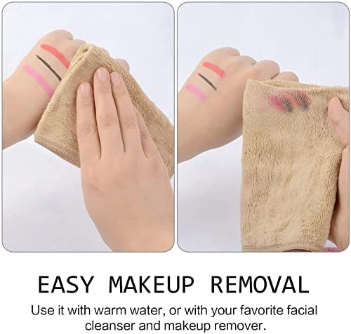 SINLAND Microfiber Facial Cloths Fast Drying Washcloth 12inch x 12inch (10pack, Cream) - Image 3