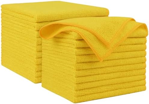 AIDEA Microfiber Cleaning Cloth-20PK, Microfiber Towels for Cars, 12"×12" by AIDEAHOME