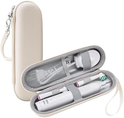 ProCase Toothbrush Travel Case for Oral-B & Sonicare -Beige by ProCase