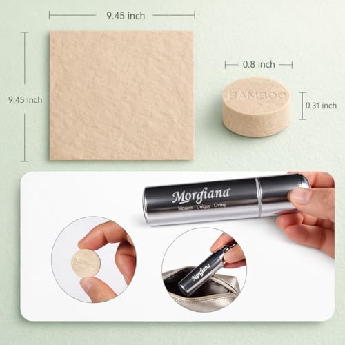 MORGIANA Bamboo Compressed Towels – Biodegradable Personal Cleansing Wipes - Image 4