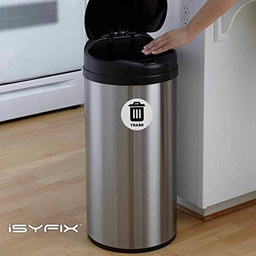 iSYFIX Trash Can Stickers Signs, 6 Pack, 5 inch - Image 4