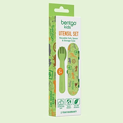Bentgo Kids Plastic Utensil Set with Fork, Spoon, & Storage Case - Image 7