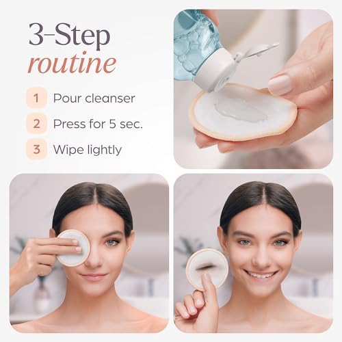 VIVAGO Reusable Cotton Rounds for Face - 20 Pack - Image 5