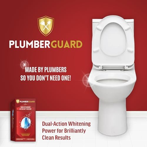 Toilet Tablets 4 Pack | Bleach & Chlorine Free, Dual-action Whitening with 1% Hydrogen Peroxide | Plumbers' Choice | Automatic Toilet Bowl Cleaner Tablets | Long-lasting Cleaning Supplies - Image 2