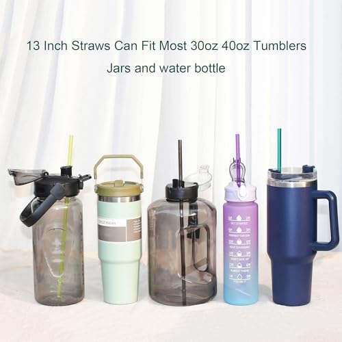 Dakoufish 13 Inch Reusable Plastic Replacement Straws For 40/30 oz Tumbler - Image 4