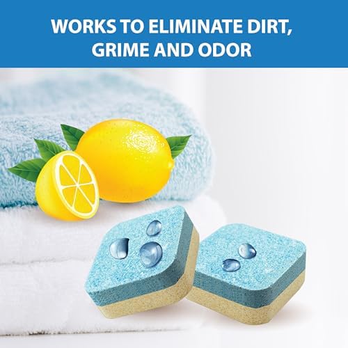 SANI 360° Washing Machine Cleaning tablets, 24 pack is Formulated with Enzyme, Deep Cleans and Deodorizes Front and Top Loading Washers use up to 2-year supply Lemon Scent - Image 2