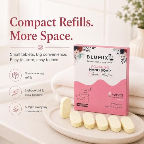 Foaming Hand Soap Refill Tablets, Concentrated Hand Soap Tablets, Just Add Warm Water, For Reusable Foaming Soap Dispensers (6 Count, Lilac, Refill Only) - Image 6