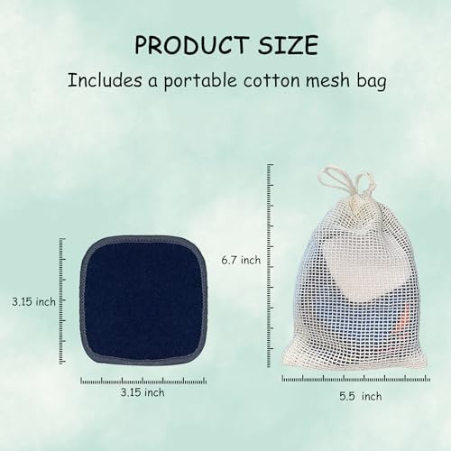 Reusable Makeup Remover Pads 20 Pack Reusable Cotton Rounds - Image 2