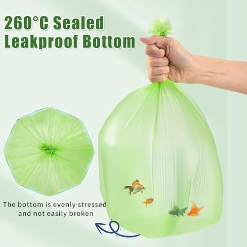13 Gal Compostable Trash Bags 60ct 50L Garbage Bag - Thick & Leak-Proof - Image 4