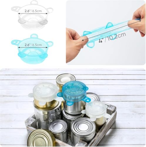 Small Silicone Stretch Lids, 12PCS 2.6"/6.5cm Reusable Silicon Covers - Image 5