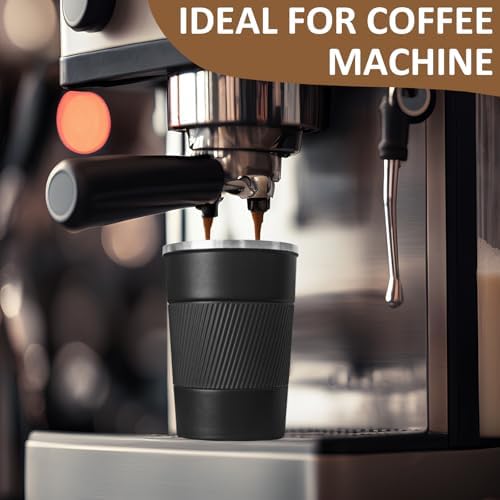 4 Pack Insulated Coffee Mug with Lid 12oz Travel Coffee Tumbler Stainless Steel Reusable Coffee Cups Thermal Coffee Mug for Hot and Iced Cold Drinks, Black - Image 6