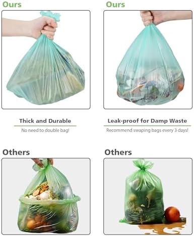 Compost Bags 3 Gallon 125 Packs,AYOTEE Compostable Small Biodegradable Trash Bags - Image 5