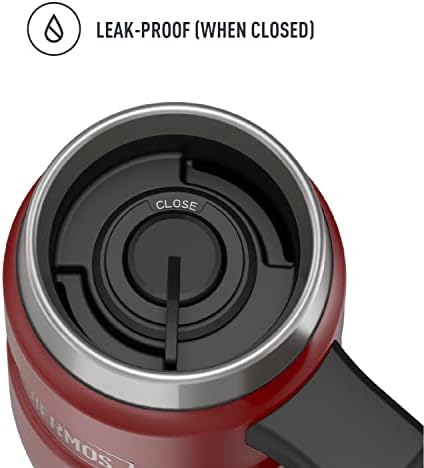 THERMOS Stainless King Vacuum-Insulated Travel Mug with Handle - 16oz, Rustic Red, Thermos Tumbler for Hot/Cold Drinks, Leak-Proof & Sweat-Proof Stainless Steel Coffee Mug with Lid (Pack of 4) - Image 3