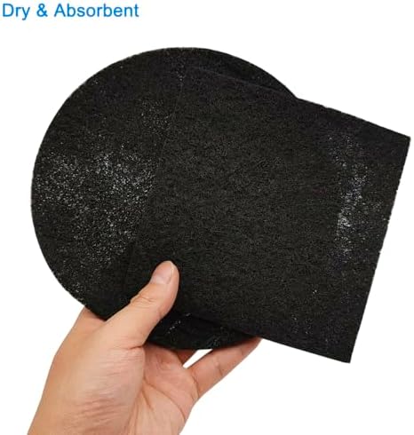 6.7inch & 5inch Charcoal Filters for Kitchen Compost Bucket, Compost Filter for Countertop Bin,Compost Pail Replacement Activated Carbon Charcoal Filters, Round& Rectangle - Image 3