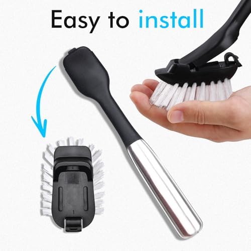 Dish Brush Refill for OXO Steel Dish Brush, 8 Pack - Image 5