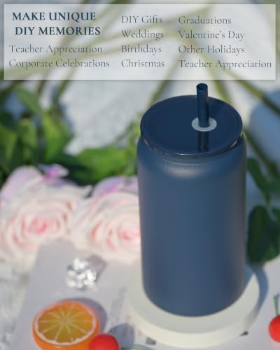 16 oz Tumbler, Insulated Tumbler with Straw, Iced Coffee Tumbler - Image 4