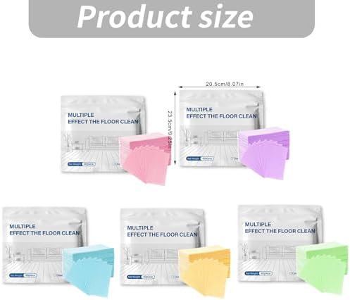 Floor Tablets 60 Pack Dissolvable Multi Surface Sheets Pre Measured Dissolve Mop Bucket for Hardwood Laminate Daily - Image 3