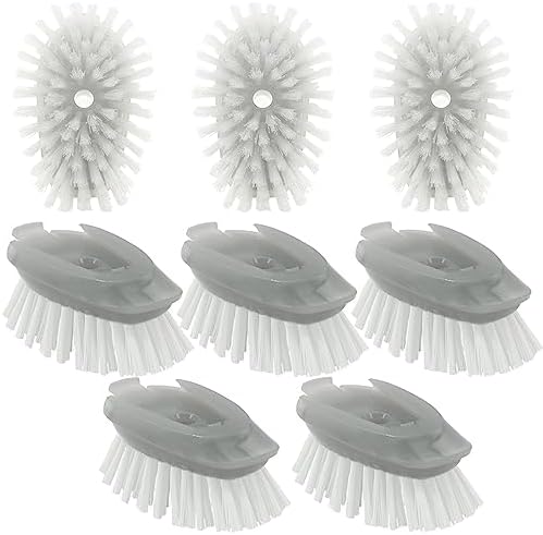 Soap Dispensing Dish Brush Refills, 8 Pack Dish Brush Replacement Head by pamrack