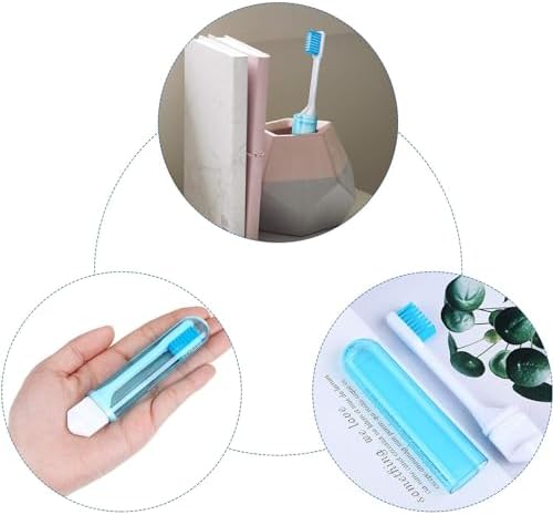 Patelai 2 Pcs Travel Toothbrush Mini Foldable with Case,Classic Color - Image 5