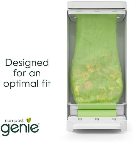 Compost Genie 3.6 Gallon Compostable Bags, 40 Count, Sturdy for Food Waste, Compatible with Kitchen Compost Genie Bins, ASTM D6400 Certified (Pack of 10) - Image 6