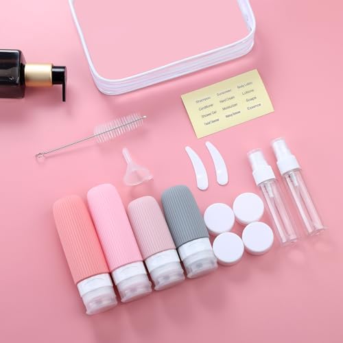 Mrsdry 16 Pack Travel Bottles Set, TSA Approved Leak Proof Silicone Squeezable Containers for Toiletries, Refillable Travel Accessories for Conditioner, Shampoo, Lotion & Body Wash Accessories - Image 7