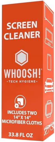 WHOOSH! Screen Shine Pro – TV Screen Cleaner & Cloth, Set of 2, 16.9 fl oz - Image 3