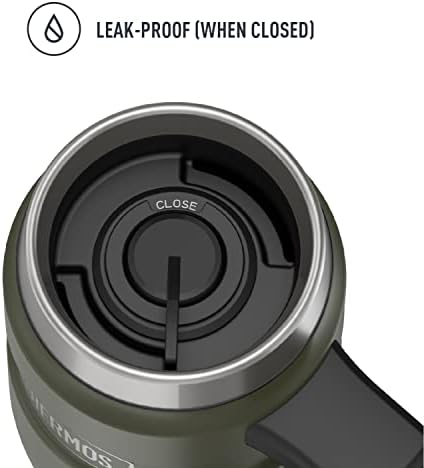 THERMOS Stainless King Vacuum-Insulated Travel Mug, 16 Ounce, Army Green (Pack of 4) - Image 3