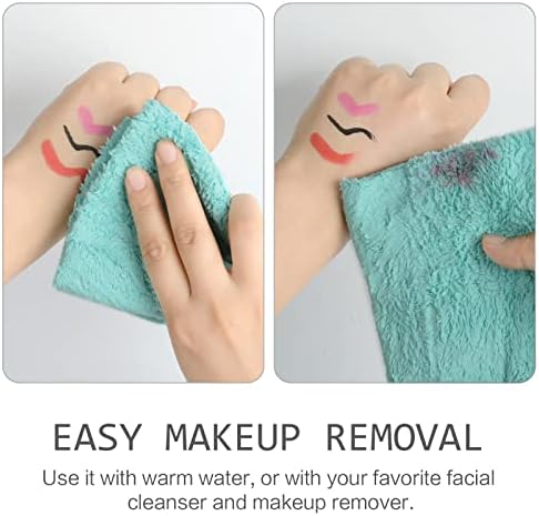 SINLAND Absorbent Coral Velvet Washcloth Ultra Soft Microfiber Face Towels 12 x 12 inch Multi-Purpose Face Cloths for Household and Sport - Image 5