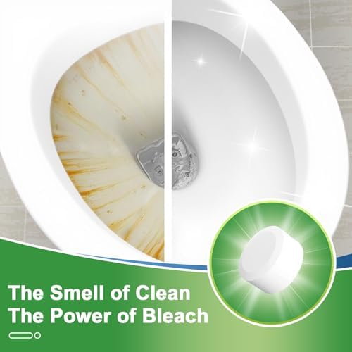 Msvvko Toilet Bowl Cleaner Tablets - 30 Pack Automatic Cleaners with Bleach, Slow-Releasing Toilet Tank Cleaners for Deodorizing & Descaling, Household Toilet Cleaners against Tough Stains - Image 3