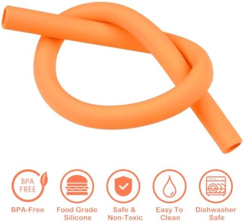 Tomorotec 7PCS Silicone Drinking Straws Fit for Stanley 40 oz 30 oz Tumbler - Image 3