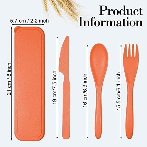 Yahenda 28 Sets Reusable Travel Utensils Set with Case Bulk, Multicolor - Image 2