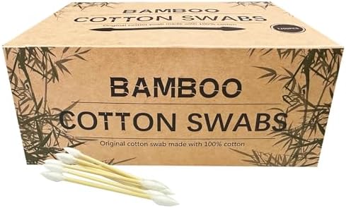 1200pcs Precision Tip Cotton Swabs for Makeup, Bamboo Sticks and Double Pointed - Image 2