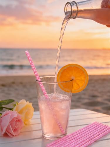 10 Pcs Reusable Leopard Straws Drinking Straw with Cleaning Brush - Image 2