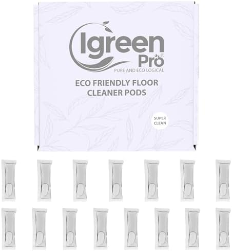 Floor Cleaner Water Soluble, 12 Pack, Fresh Scent (12 Refill Water Soluble Packs Scented) by IGreenPro