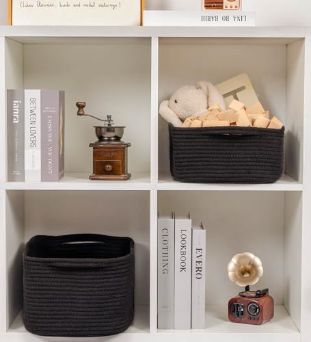 CubesLand Cute and Durable Small Cotton Rope Basket for Organizing - Image 5