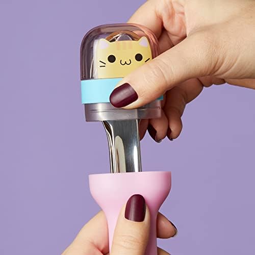 ZOKU Kids Pocket Utensil Set, Kitty - Stainless Steel Fork, Knife, and Spoon in Case - Portable Design for Travel, School, Picnics, Camping and Outdoor Home Use - Image 4