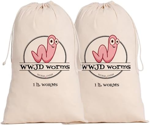 Red Wigglers Composting Worms, 2lb Red Worms for Composting for Gardens by WWJDWorms