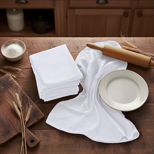 Utopia Kitchen White Flour Sack Towels [6 Pack - 28 x 28 Inch] 100% Cotton - Image 6