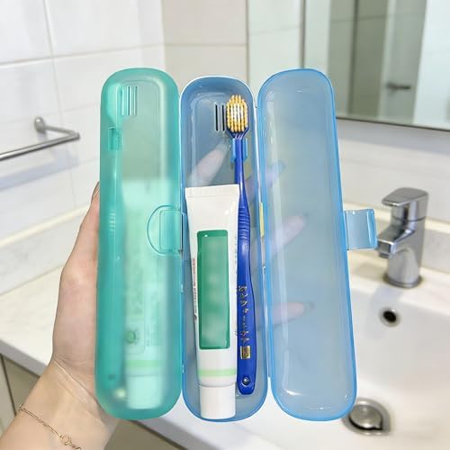 2 Packs Breathable Toothbrush Travel Case, Travel Tongue Scraper Case - Image 2