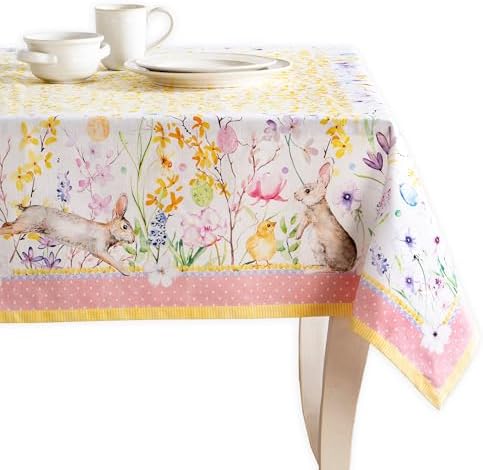 Maison d' Hermine Table Cloth Square Table Reusable 100% Cotton 54"x54" by MaisondHermine