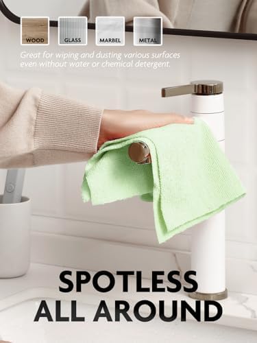 Fantasticlean Microfiber Cleaning Cloth Roll- 75 Sheets, 12" x 12" (Green) - Image 3