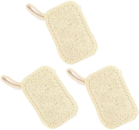 3 Pack Natural Non Scratch Scrub Sponge Eco Friendly and Compostable Plant Fiber Loofah Dish Sponge Natural Kitchen Sponges Scrubbers for Dishes Biodegradable Cleaning Sponges by Unknown