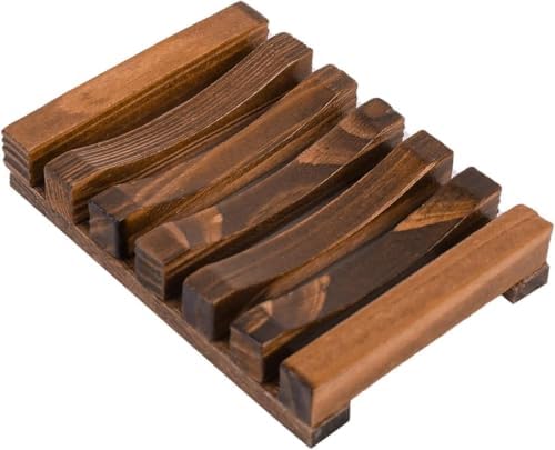 1 PCS Hawaii Style Bathroom Accessories Handmade Natural Wood Soap Dish Wooden Soap Holder by Onwon