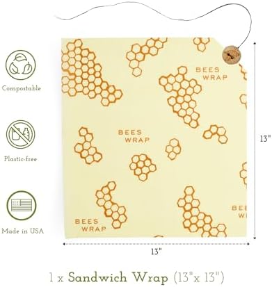Bee's Wrap Beeswax Sandwich Wrap - Honeycomb - Image 2
