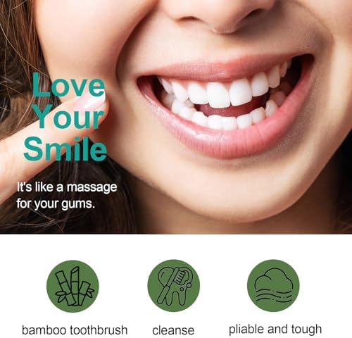 Extra Soft Bamboo Toothbrush,Natural Soft Toothbrushes for Adults,Micro Nano10000 Bristles Toothbrushes for Sensitive Gum,Fully Biodegradable,4 Pack - Image 5