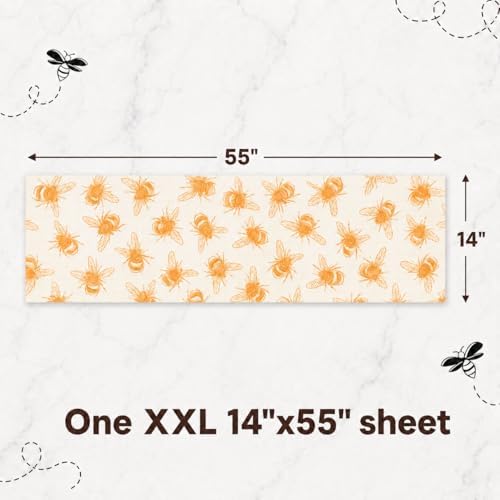14x55 Inch Beeswax Wrap Roll for Food, Cut to Size Paper - Image 3