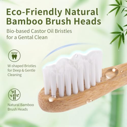Ultrasonic Oscillating Electric Toothbrush with Bamboo Heads - Image 2