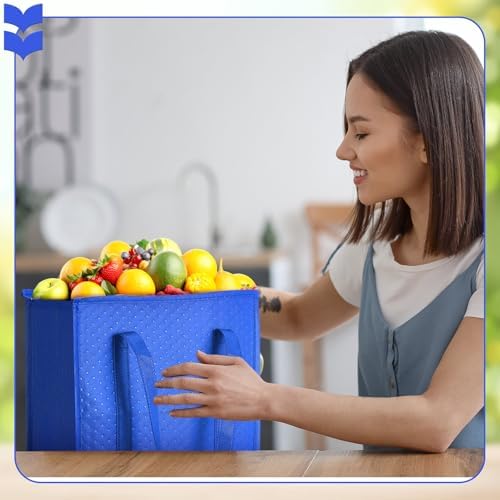 Paterr 4 Pcs Insulated Grocery Bags Reusable, with Zipper - Image 3